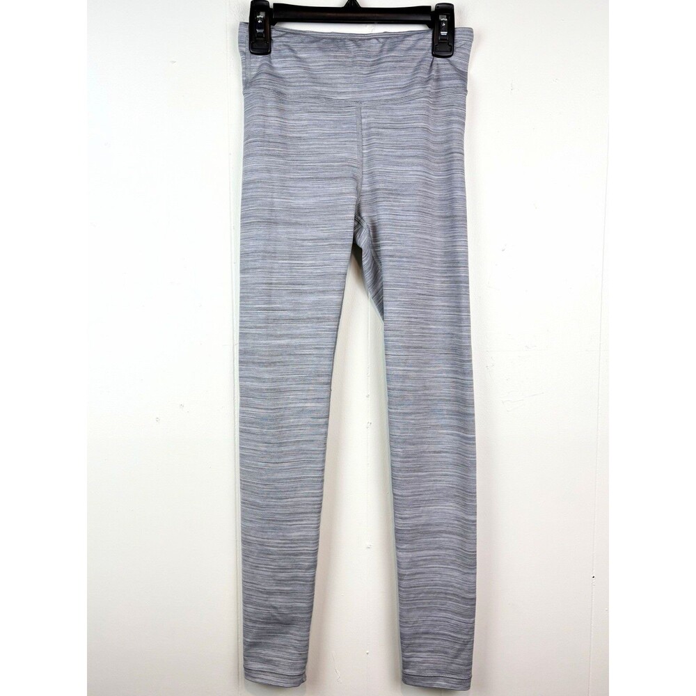 Athleta Girl Gray Leggings Elastic Stretch Sz L (12) Athlesiure Comfy Neutral